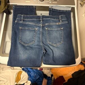 KanCan Dark Blue Straight Leg Women's Jeans